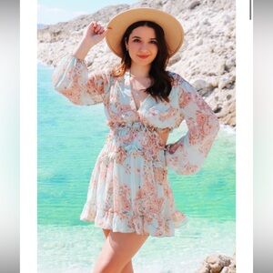 Mojave Mint Paisley Dress